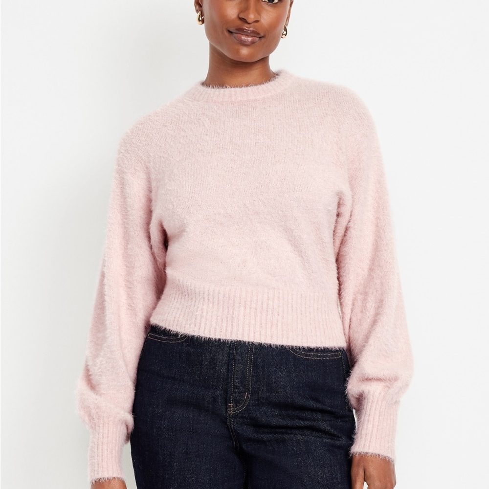 Old Navy Light Pink Crew Neck Sweater